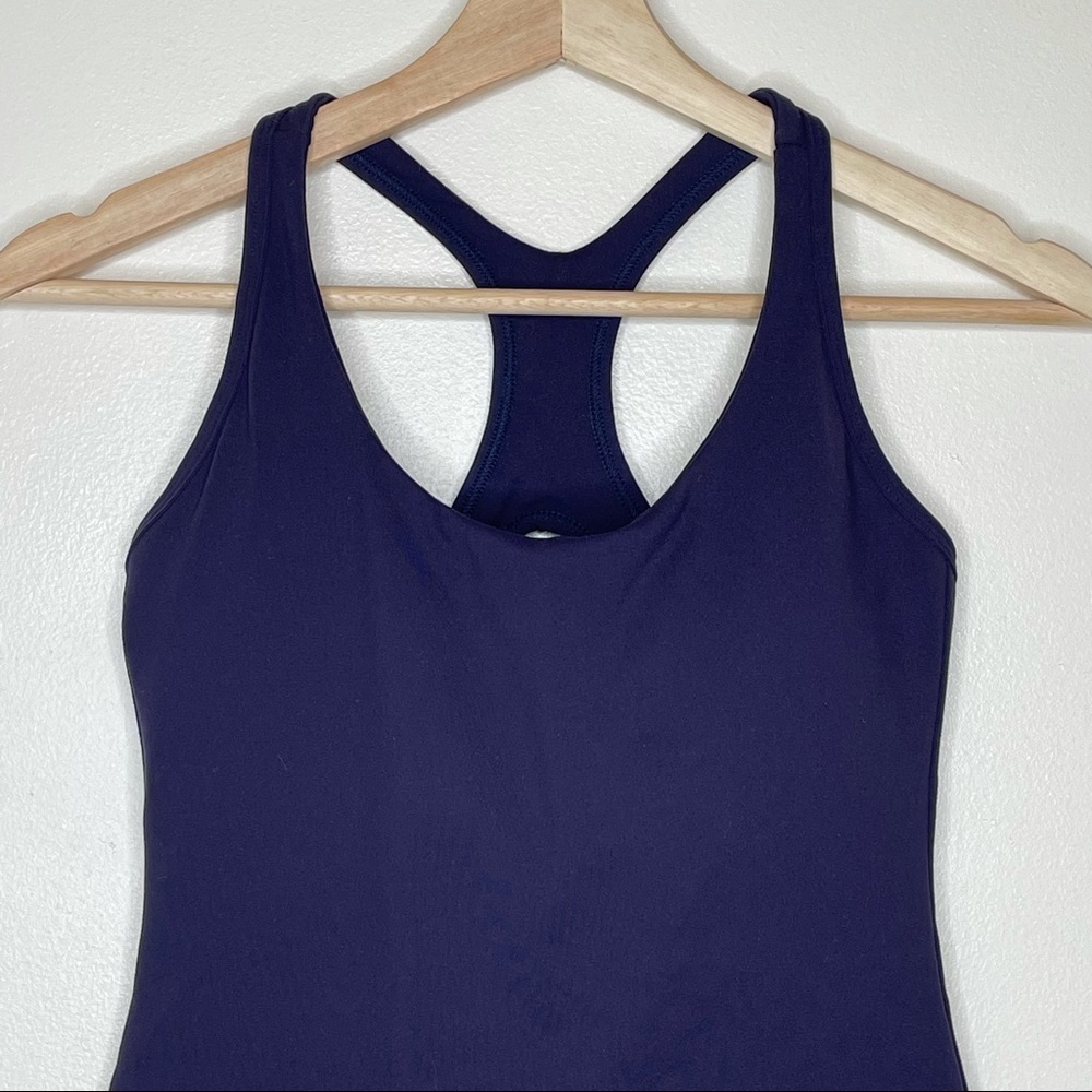 Montiel Activewear Navt T-Strap Tank Top Sleeveless Yoga Padded Shelf Bra Gym S - Picture 6 of 7